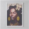 LIBEROSHOPPING Quadro su tela con cornice moderno 67x97 cm con ritratto di donna africana