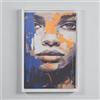 LIBEROSHOPPING Quadro su tela con cornice moderno 67x97 cm con ritratto di donna colorato