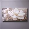 LIBEROSHOPPING Quadro tela moderno 80x160 cm floreale con decori in oro