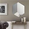 LIBEROSHOPPING Specchio moderno 70x80 cm effetto marmo bianco e vetro fumè - JACOB