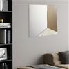 LIBEROSHOPPING Specchio moderno 80x80 cm vetro bronzo e laminato effetto avorio - GEORGE