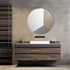 LIBEROSHOPPING Specchio rotondo moderno 80 cm con vetro fumè e bronzo - OSCAR
