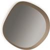 Capodarte Specchio sagomato 88x90 cm FILL con cornice Bronzo e vetro Fumè