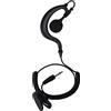 HYS 3.5mm Plug Ascoltare/Ricevi Solo Auricolare G-Shape Morbido Gancio Dell'orecchio Auricolare Per Due Vie Radio Altoparlante Microfono Smartphone