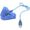 Odoukey Adattatore controller USB Tieline doppia porta per controller PSX PS2 a PC convertitore mouse tastiere splitter