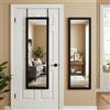 Americanflat, specchio da parete per porte, dimensioni 38x130 cm - Specchio a figura intera con cornice in MDF
