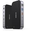 Mokin Stazione dock per laptop MOKiN, con 3 porte HDMI, hub USB-C 16 in 1, supporta 3 monitor