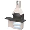 Sarom Fuoco Barbecue a carbonella in calcestruzzo modello ulisse, 170x64x232 cm - sarom fuoco
