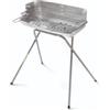 Ompagrill Barbecue a carbone ompagrill 60-40 aluminized con griglia 60x36 cm