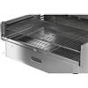 Fontana Forni Barbecue a legna o carbonella fontana tirreno appoggio colore acciaio e griglia 80x40