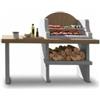Palazzetti Barbecue a carbonella in cemento palazzetti vasto 160x59x124 cm
