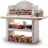 Palazzetti Barbecue a carbonella in cemento palazzetti saint-tropez 128x71x124 cm
