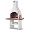 Palazzetti Barbecue a carbonella in cemento palazzetti oslo 2 118x70x210 cm