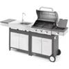 Ompagrill Cucina da esterno modulare ompagrill indian in acciaio inox con barbecue indianapolis 4/b e lavello
