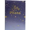 Exacompta - Rif. 62113E - Album fotografico con tasche MOON - 300 foto 10 x 15 cm - 100 pagine - formato 22,5 x 32,5 cm - copertina di colore blu protetta da una custodia in plastica