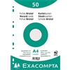Exacompta 12606E Cartoncini Bristol, 210x297 cm, Bianco