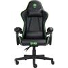 Deadwave Skull chair green sedia gaming per PC Seduta imbottita Nero, Verde