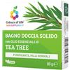 Optima Naturals COLOURS OF LIFE TEA TREE BAGNO DOCCIA SOLIDO 80 G