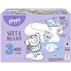 NATURAL WOOL DISTRIBUTION HAPPY PANNOLINI MIDI COLORATI TAGLIA 3 BOX 2 CONFEZIONI DA 70 PEZZI