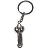 DIABLO PICANTE, DIVERTY SEX Portachiavi Divertente Forma Pene Metallo Argento Compatto - Diverty Sex