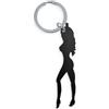 DIABLO PICANTE, DIVERTY SEX Portachiavi Apribottiglie Silhouette Donna Nera In Metallo - Diablo Picante