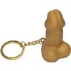 DIABLO PICANTE, DIVERTY SEX Portachiavi Fischietto Forma Pene Oro Antistress In Gomma - Diverty Sex