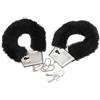 DIABLO PICANTE, DIVERTY SEX Manette Bondage In Metallo E Peluche Nero Regolabili - Diablo Picante