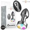 INTENSE, INTENSE ANAL TOYS, INTENSE TOYS INTENSE - PLUG ANALE VIBRANTE IN METALLO CON LUCI LED E TELECOMANDO - TAGLIA M