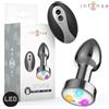 INTENSE, INTENSE ANAL TOYS, INTENSE TOYS INTENSE - PLUG ANALE VIBRANTE IN METALLO CON LUCI LED E TELECOMANDO - TAGLIA S