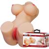 CRAZY BULL Masturbatore Torso Femminile Realistico Doppia Penetrazione 1,9 Kg Color Carne TPR - Crazy Bull