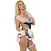 SUBBLIME, SUBBLIME COSTUMES Completino Intimo Cameriera Sexy L/XL Nero Bianco Roleplay - Subblime