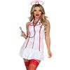 LEG AVENUE, LEG AVENUE COSTUMES Costume Sexy Capo Infermiera Bianco Poliestere S/M - Leg Avenue