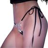 CHILIROSE, CHILIROSE PANTIES THONGS Perizoma Sexy Gioiello Farfalla Nero Regolabile S/L - Chilirose