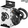 ADDICTED TOYS, ADDICTED TOYS LOCKED Gabbia Di Castità Per Pene Locked 9 Cm Con Serratura E Anelli Regolabili Nera Plastica - Addicted Toys