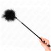 KINK, KINK IMPACT TOUCH Tickler Piume Con Manico Strass Nero 50 Cm - Kink