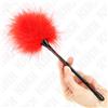 KINK, KINK IMPACT TOUCH Tickler Sensuale Con Piume Rosse 27 Cm - Kink
