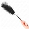 KINK, KINK IMPACT TOUCH Tickler Di Piume Di Struzzo Nero 19 Cm - Kink