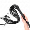 KINK, KINK IMPACT TOUCH Frusta BDSM Manico Corto 70 Cm Nero - Kink