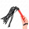 KINK, KINK IMPACT TOUCH Frusta BDSM Piccola Coda Morbida 50 Cm Nero Rosso - Kink