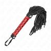 KINK, KINK IMPACT TOUCH Frusta BDSM 40 Cm Manico Rosso Pelle Sintetica - Kink