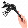 KINK, KINK IMPACT TOUCH Mini Frusta BDSM 28 Cm Pelle Nera - Kink
