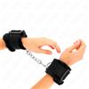 KINK, KINK WRIST RESTRAINT Polsini Bondage Foderati In Pelliccia Neri Regolabili 17-31 Cm - Kink