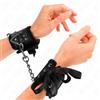 KINK, KINK WRIST RESTRAINT Polsini Bondage Con Dettagli In Pizzo Nero 24,5 Cm - Kink