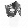 KINK, KINK MASKED ALLURE Maschera BDSM In Similpelle Con Rivetti Nera 30x12 Cm - Kink
