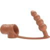 PRETTY LOVE, PRETTY LOVE MALE Guaina Per Pene Con Plug Anale Naturale TPE 18 Cm - Pretty Love