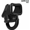 ADDICTED TOYS Anello Per Pene Gabbia Supporto Nero Silicone 69 Mm - Addicted Toys
