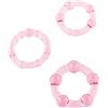SEVEN CREATIONS - SET DI TRE ANELLI PER PENE ROSA