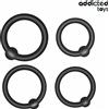 ADDICTED TOYS Set Anelli Classici Per Pene 4 Misure Silicone Nero - Addicted Toys
