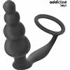 ADDICTED TOYS Plug Anale Con Anello Model 5 Silicone Nero Grande - Addicted Toys