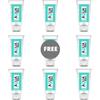 AQUA, AQUA TRAVEL Lubrificante Intimo Acqua Travel Frutta Tropicale 9x50ml Da Viaggio - Aqua